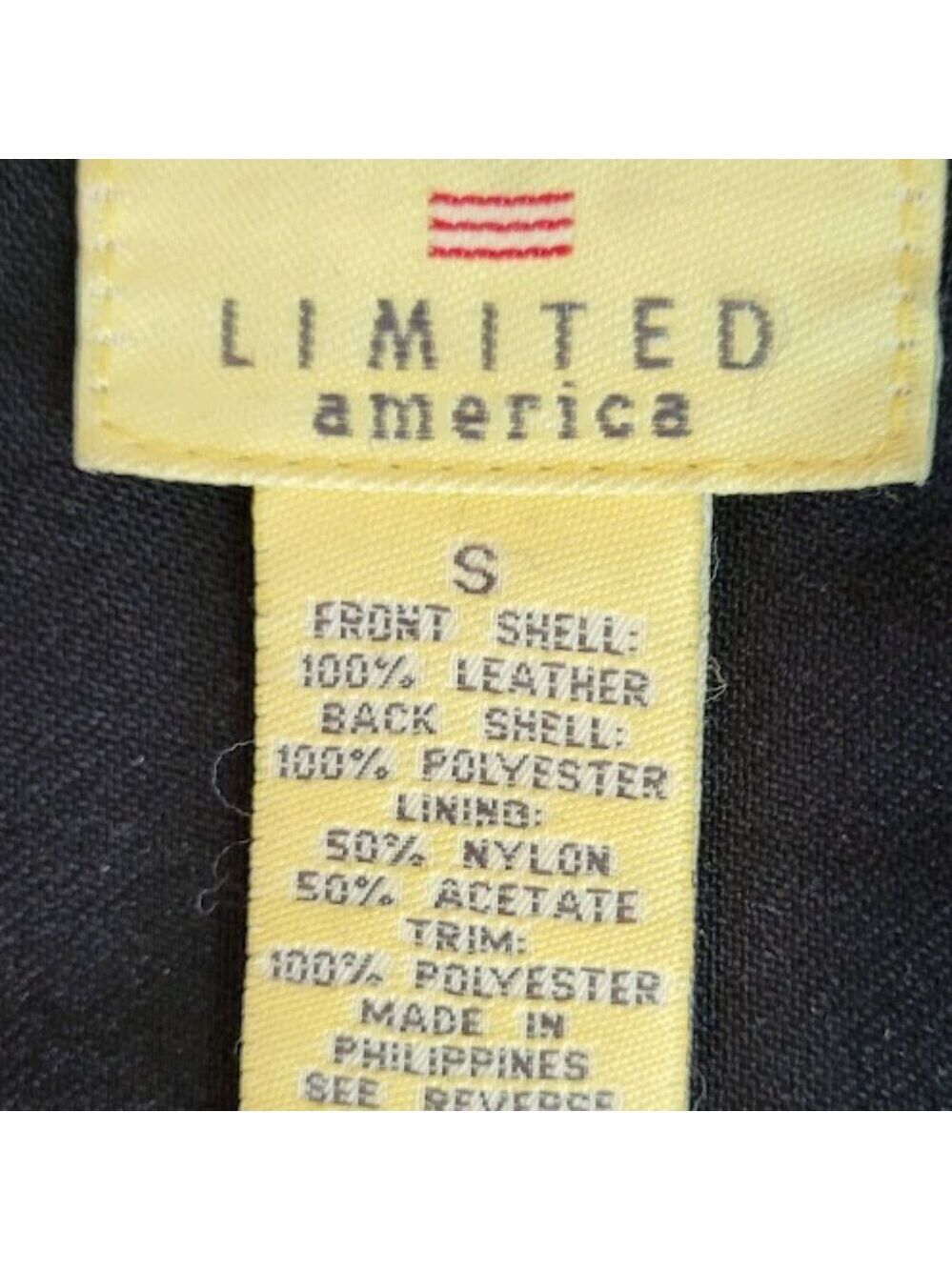 Vintage Limited America Leather Black Vest Women's Size Small - Picture 11 of 13